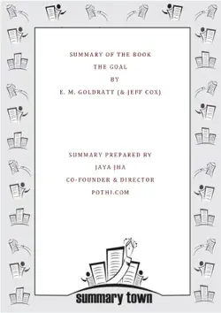 summary of the book the goal by e. m. goldratt book cover image