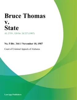 bruce thomas v. state imagen de la portada del libro