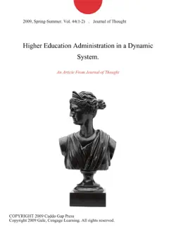 higher education administration in a dynamic system. imagen de la portada del libro