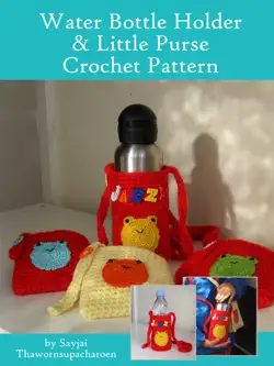 water bottle holder & little purse crochet pattern book cover image