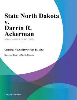 state north dakota v. darrin r. ackerman book cover image