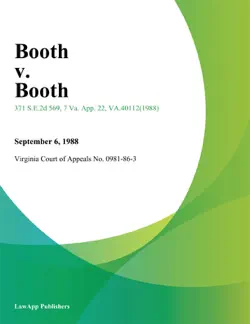 booth v. booth book cover image
