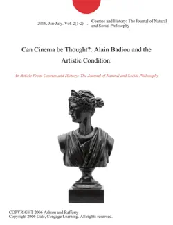 can cinema be thought?: alain badiou and the artistic condition. imagen de la portada del libro