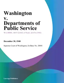 washington v. departments of public service book cover image