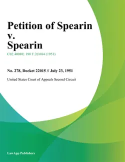 petition of spearin v. spearin book cover image