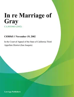 in re marriage of gray book cover image