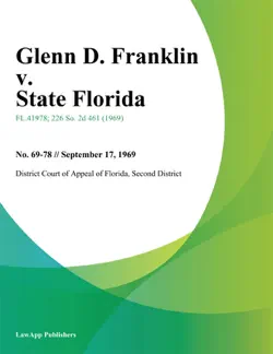 glenn d. franklin v. state florida book cover image