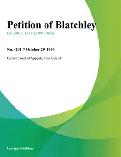 petition of blatchley book cover image
