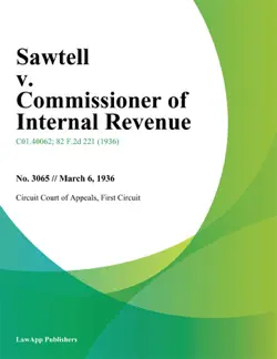 sawtell v. commissioner of internal revenue book cover image