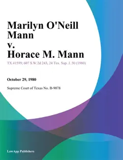 marilyn oneill mann v. horace m. mann book cover image