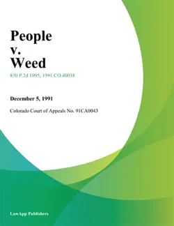 people v. weed book cover image