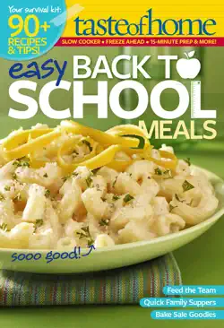 easy back to school meals book cover image