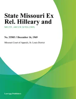state missouri ex rel. hilleary and book cover image