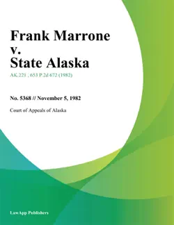 frank marrone v. state alaska book cover image