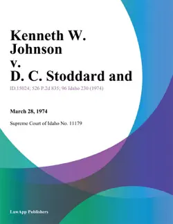 kenneth w. johnson v. d. c. stoddard and book cover image