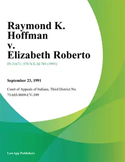 raymond k. hoffman v. elizabeth roberto book cover image