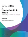 C. G. Giffin v. Honorable R. L. Smith synopsis, comments