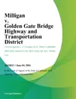 Milligan v. Golden Gate Bridge Highway and Transportation District synopsis, comments