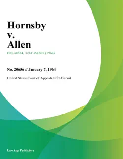 hornsby v. allen book cover image