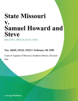 state missouri v. samuel howard and steve book cover image