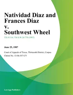 natividad diaz and frances diaz v. southwest wheel imagen de la portada del libro