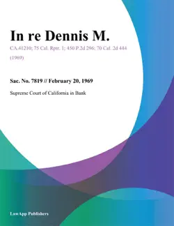 in re dennis m. book cover image