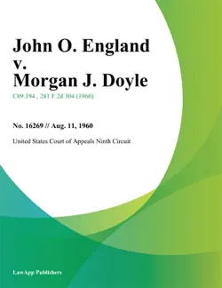 john o. england v. morgan j. doyle book cover image