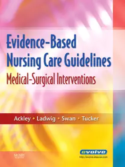 evidence-based nursing care guidelines - e-book book cover image