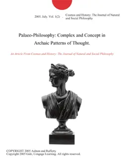 palaeo-philosophy: complex and concept in archaic patterns of thought. imagen de la portada del libro