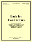 Bach for Two Guitars synopsis, comments