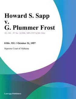 howard s. sapp v. g. plummer frost imagen de la portada del libro
