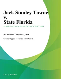 jack stanley towne v. state florida imagen de la portada del libro
