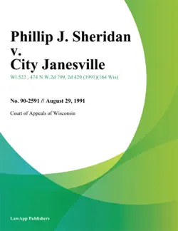 phillip j. sheridan v. city janesville imagen de la portada del libro