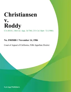 christiansen v. roddy book cover image