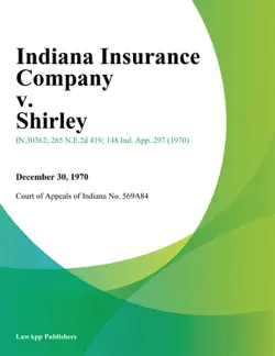 indiana insurance company v. shirley imagen de la portada del libro