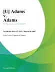 Adams v. Adams synopsis, comments