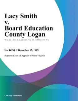 lacy smith v. board education county logan book cover image