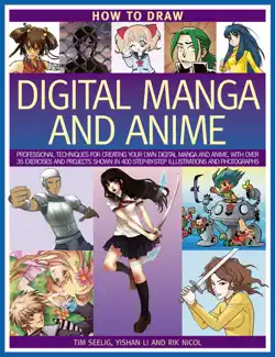 how to draw digital manga and anime book cover image