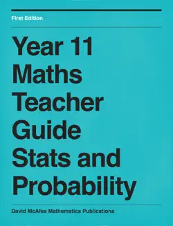 teacher guide year 11 - statistics and probability book cover image