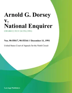 arnold g. dorsey v. national enquirer book cover image