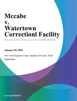 mccabe v. watertown correctionl facility book cover image