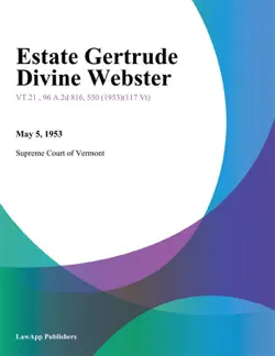 estate gertrude divine webster book cover image