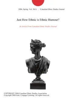 just how ethnic is ethnic humour? imagen de la portada del libro