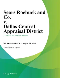 sears roebuck and co. v. dallas central appraisal district book cover image