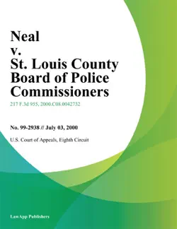 neal v. st. louis county board of police commissioners book cover image