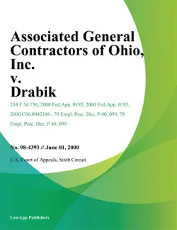associated general contractors of ohio, inc. v. drabik book cover image
