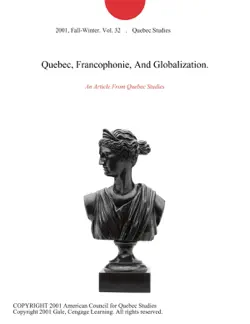 quebec, francophonie, and globalization. book cover image