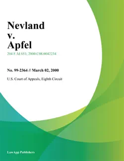 nevland v. apfel book cover image