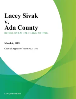 lacey sivak v. ada county book cover image