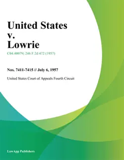 united states v. lowrie book cover image
